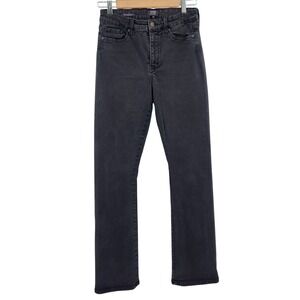 NYDJ Slim Bootcut Jeans Women's Size 8 Black Charcoal Lift Tuck Technology Denim
